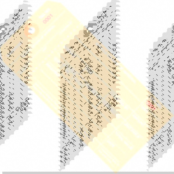 Blank Tag: 6-1/4'' High, Manila, Synthetic Paper